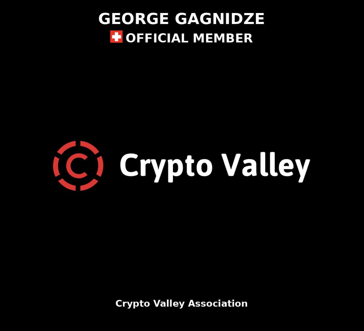 Swiss Crypto Valley Association Membership